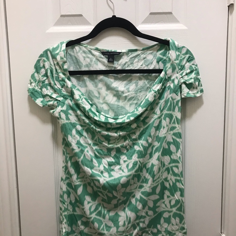 Banana Republic Cowl Neck Tee